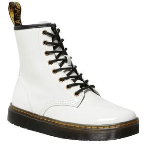 Dr. Martens White Zavala 8 Eyelet Combat Boot NWOB Size 9